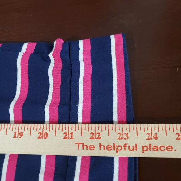 Chicos Womens Jersey Knit Stretchy Striped Top Maxi Skirt Set Size 1/2 M/L Blue - Picture 10 of 12